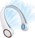 CIVPOWER Neck Fan: Portable Personal Neck Cooling Rechargeable Bladeless Fan - Hands Free 3 Speed 4000 mAh Battery USB Operated Wearable Headphone Design -...